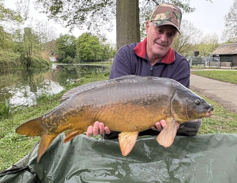 Spiegelkarper 9,7 kg en 75 cm
