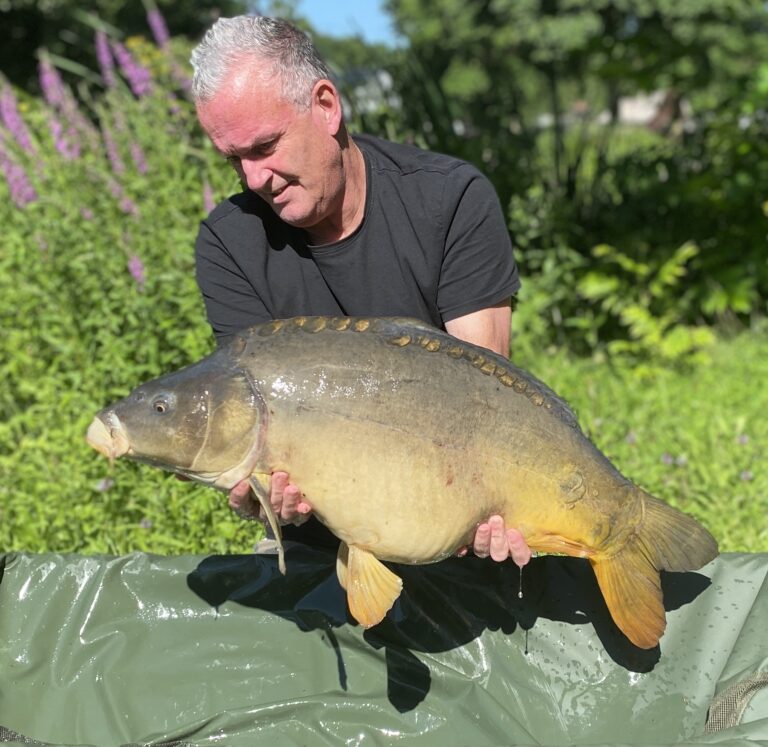 Spiegelkarper 12,4 kg en 78 cm