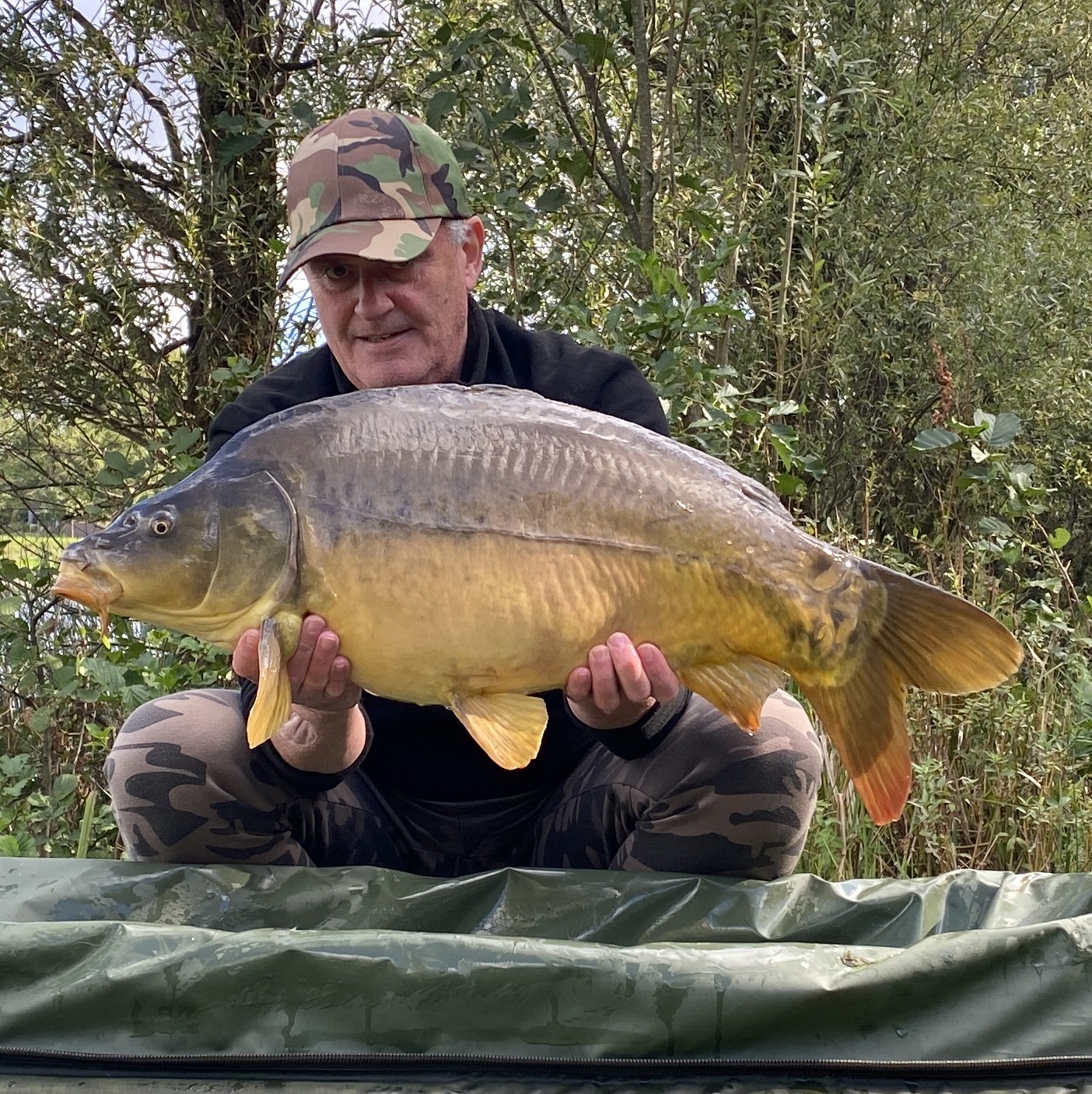 Spiegelkarper van 11,6 kg en 77 cm